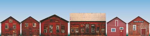Low relief background buildings. Set of 6 warehouse facades (paper model)<br /><a href='images/pictures/Auhagen/42500.jpg' target='_blank'>Full size image</a>